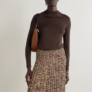 ‼️RARE‼️NWOT Vince draped jersey top brown